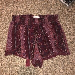 Flowy Maroon Shorts